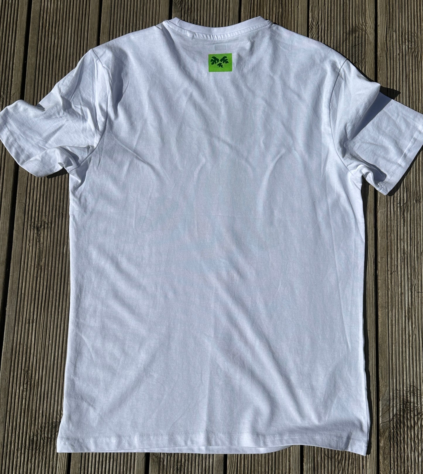 Monstera Mens white short sleeved T-shirt size M